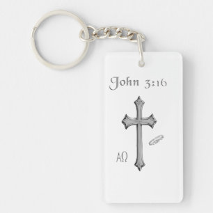 John 3:16 clothing key ring