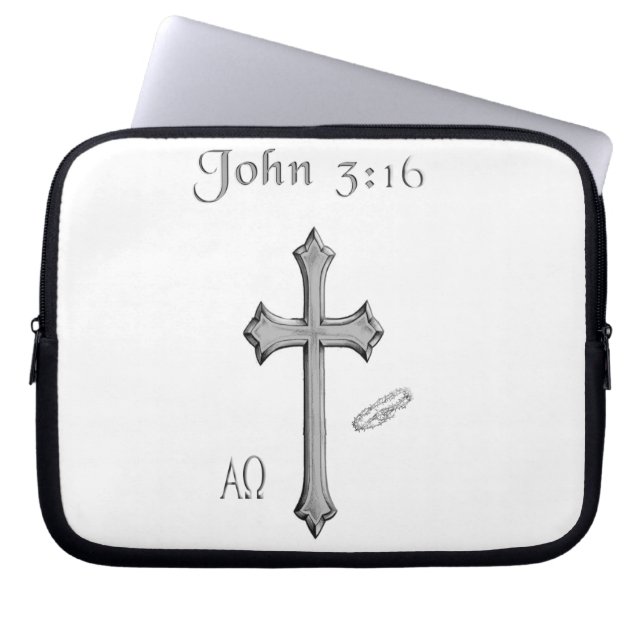 John 3:16 clothing laptop sleeve (Front)