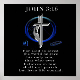 John 3:16 clothing poster