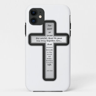 John 3:16 Cross Only iPhone 11 Case
