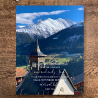 John 3:16 Custom Text | Swiss Alps Original Photo