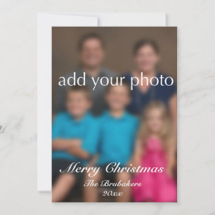 John 3:16 Elegant Modern Greenery Photo Christmas Holiday Card