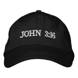 JOHN 3:16 EMBROIDERED HAT
