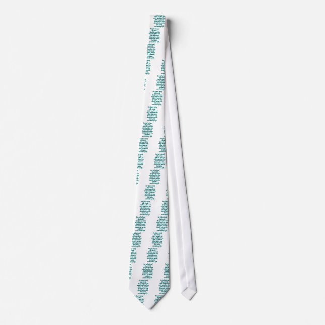 John 3:16 English Tie (Front)