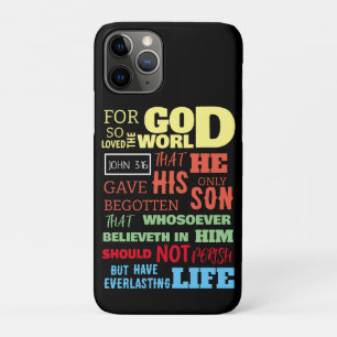 JOHN 3:16 FOR GOD SO LOVED THE WORLD iPhone 11 PRO CASE