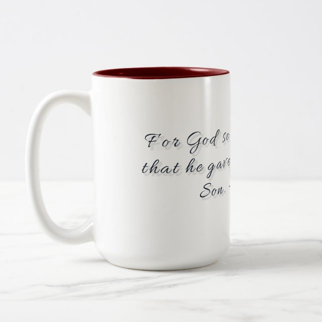 John 3:16, Gift Mug (Left)
