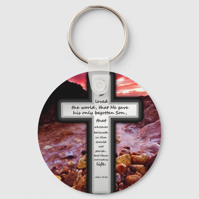 John 3:16 Gifts Key Ring (Front)