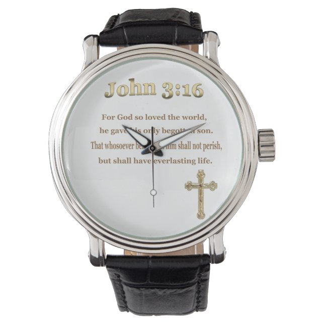 John 3:16 gifts watch (Front)