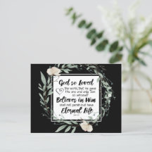 John 3:16 God so Loved the World Bible Verse