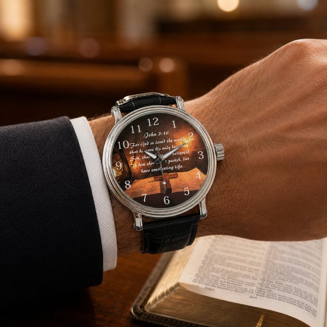John 3:16 God so loved the world glowing lantern Watch (Creator Uploaded)
