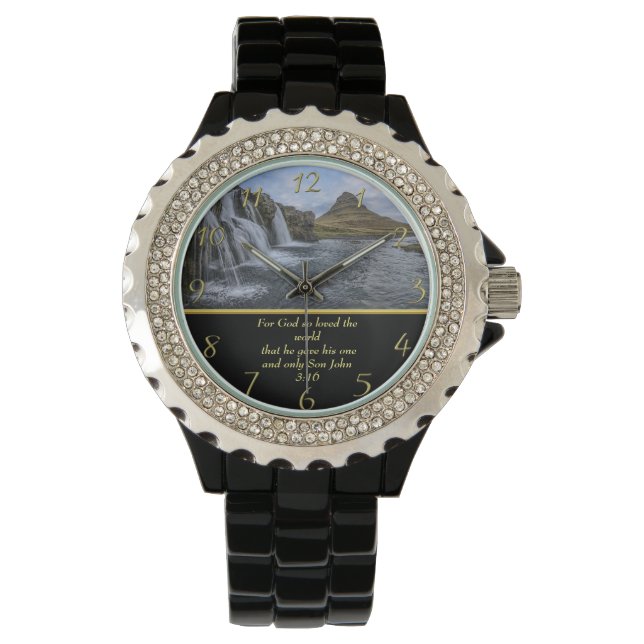 John 3:16 God so loved   Watch (Front)