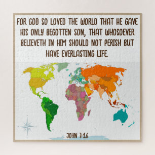 John 3:16 jigsaw puzzle