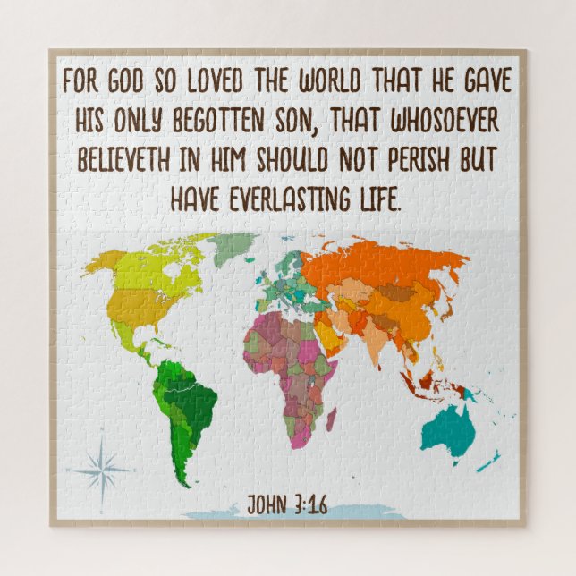 John 3:16 jigsaw puzzle (Vertical)