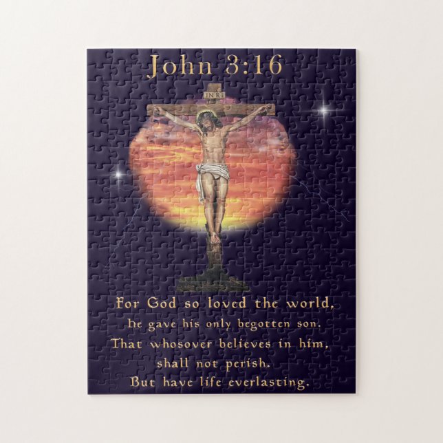 John 3:16 jigsaw puzzle (Vertical)