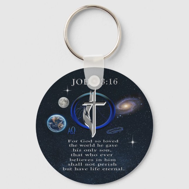 John 3:16 key ring (Front)
