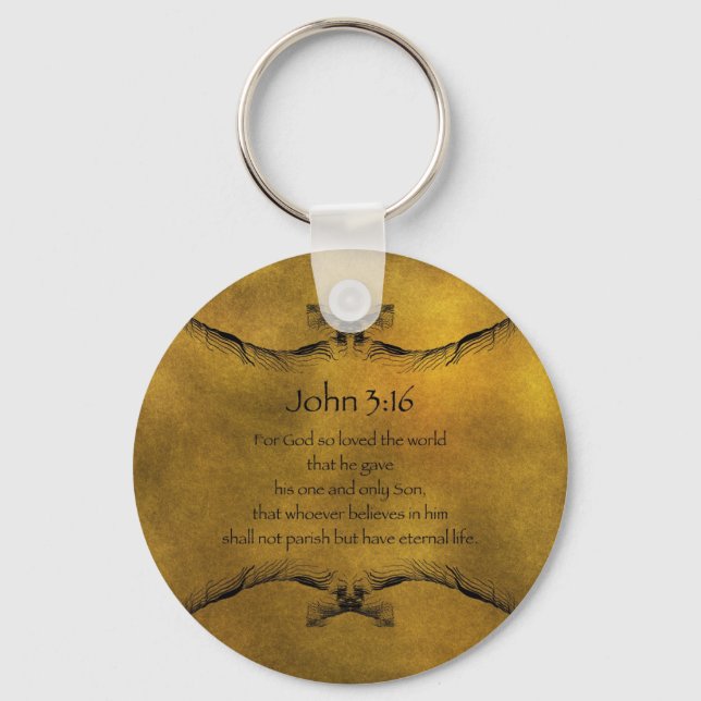 John 3:16 key ring (Front)
