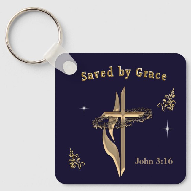 John 3:16   key ring (Front)