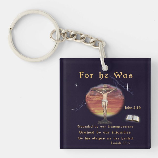 John 3:16 key ring (Front)