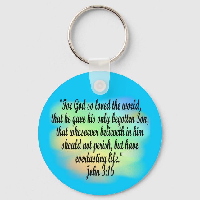 John 3:16 key ring (Front)