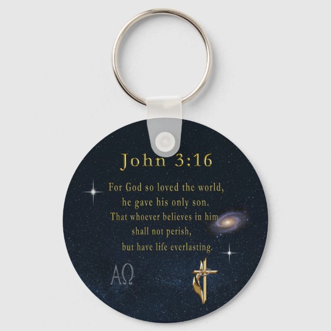John 3:16 key ring (Front)