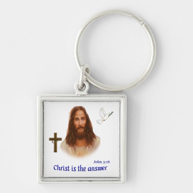 John 3:16  key ring (Front)