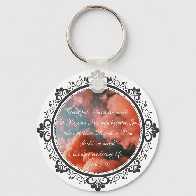 John 3:16 Keychain (Front)