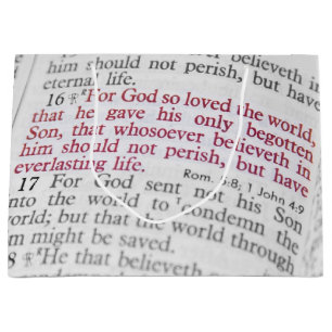 John 3:16 large gift bag