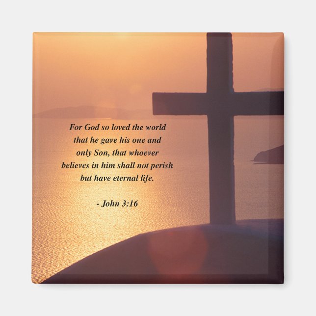 JOHN 3:16 MAGNET (Front)