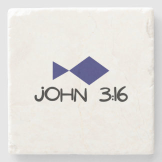 John 3:16 Marble Coaster