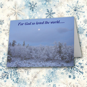 John 3:16 Mountain Dawn Christmas Card