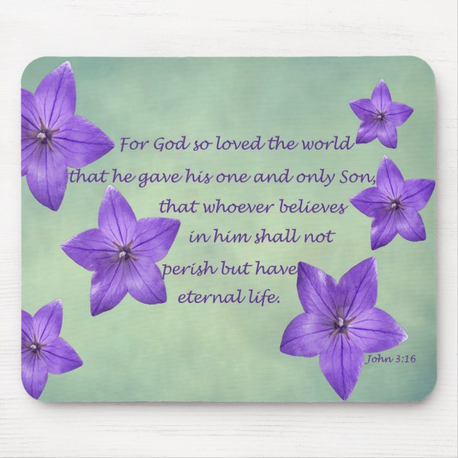 John 3:16 mouse mat (Front)