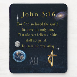 John 3:16 mouse mat