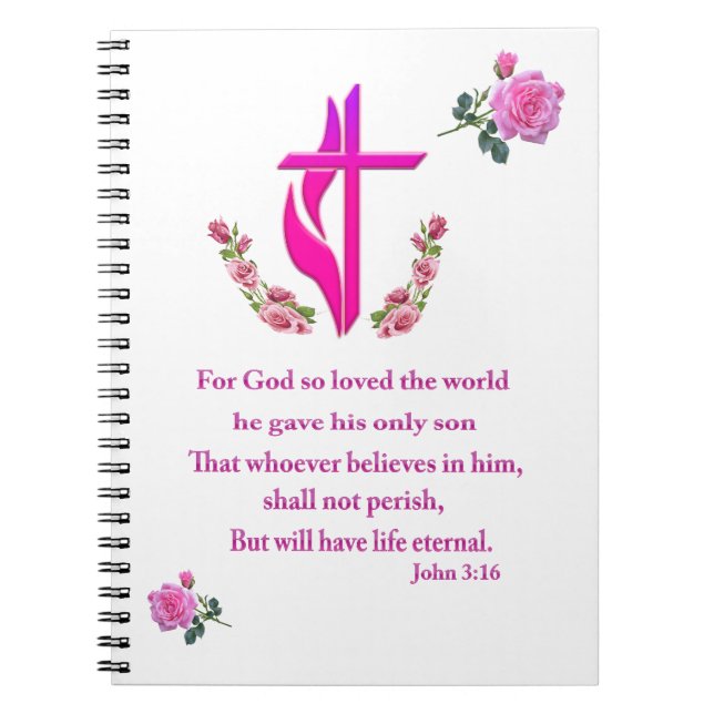 John 3:16 notebook (Front)