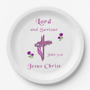 John 3:16 paper plate