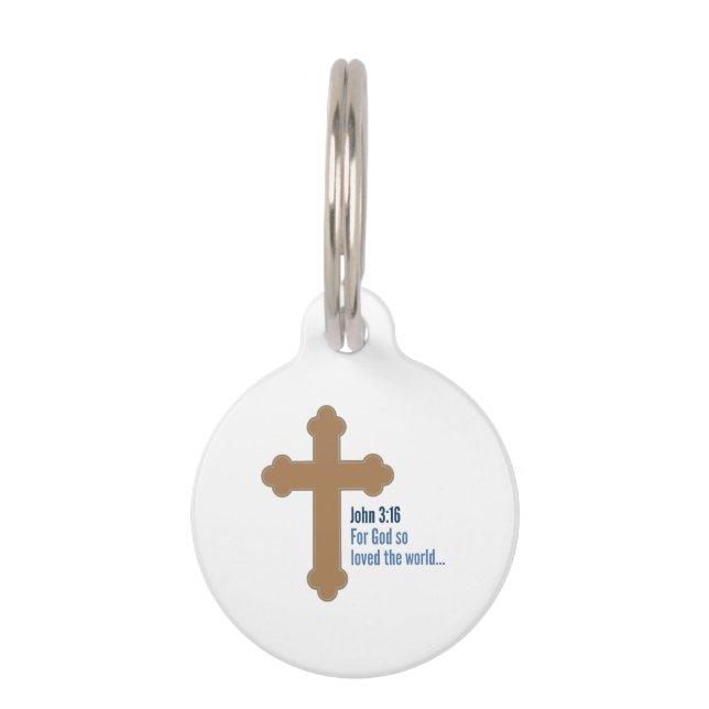 John 3:16 pet tag (Front)