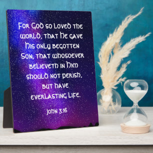 John 3:16 plaque