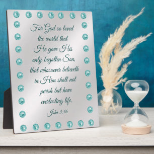 John 3:16 Plaque