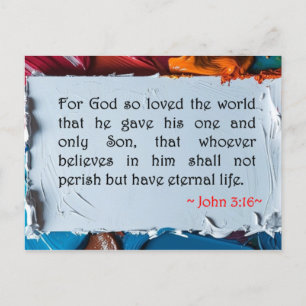John 3:16 postcard