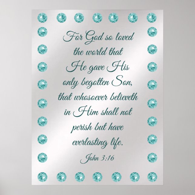John 3:16 Poster (Front)