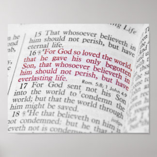 John 3:16 poster