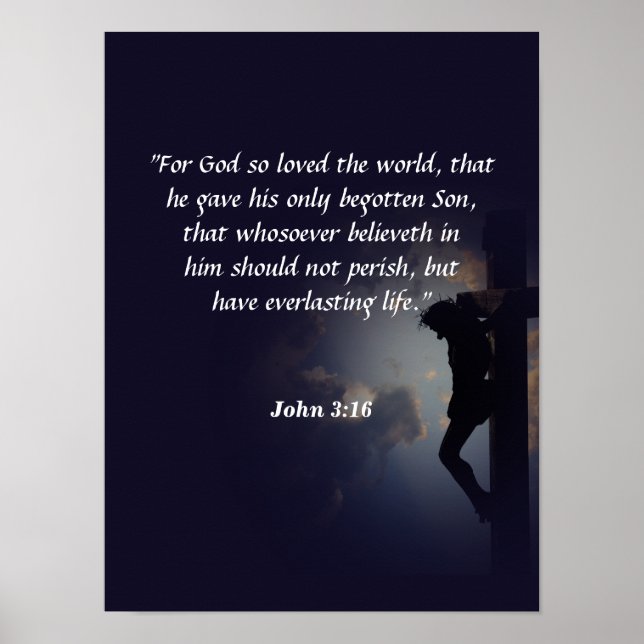 John 3:16 poster (Front)