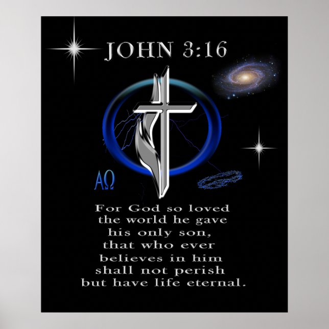 John 3:16 poster (Front)