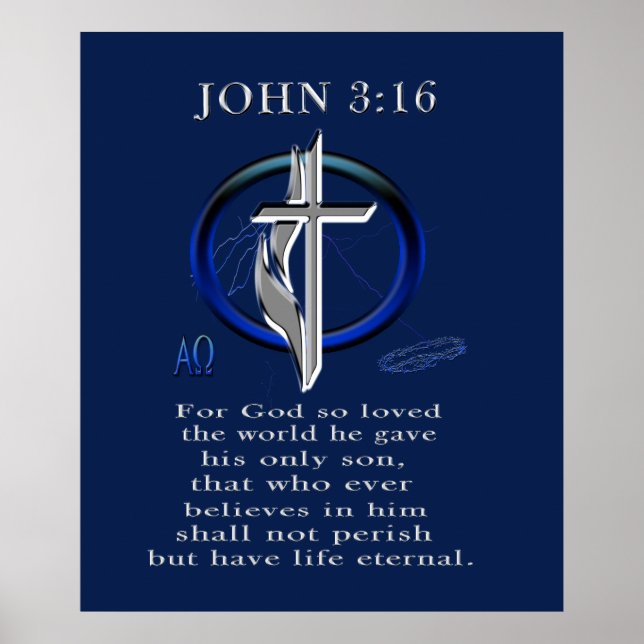 John 3:16 poster (Front)