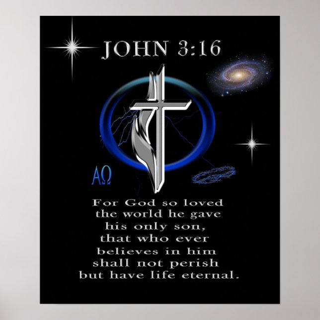 John 3:16 poster (Front)