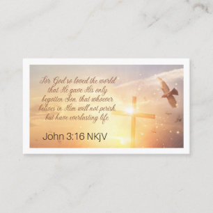 John 3:16 Prayer Card