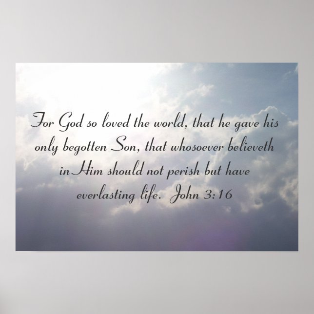 John 3:16 print (Front)