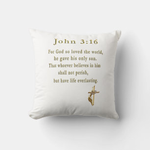 John 3:16 products cushion