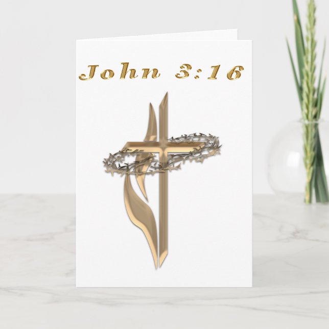 John 3:16 products holiday card (Front)