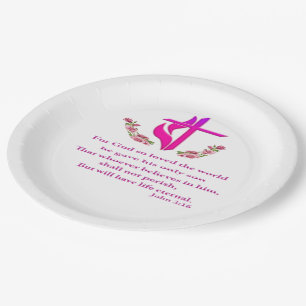 John 3:16 products paper plate