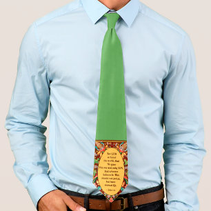 John 3:16 Quote Lenten Tie